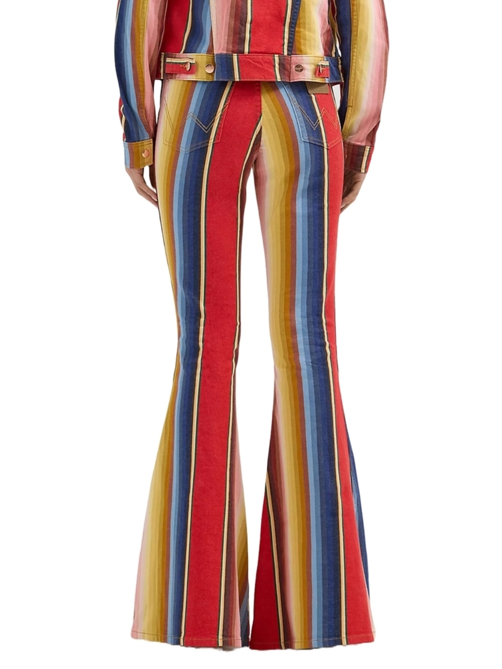 Wrangler x Lainey Wilson Rodeo Ben Stripe Bell Bottoms - Picture 2 of 3